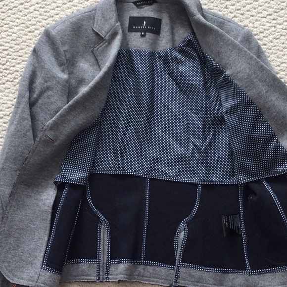 Manuel Ritz wool-blend blazer with unique details - Picture 4 of 8